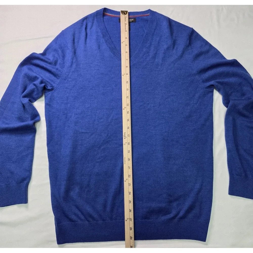 Banana Republic Men Merino Wool‎ Sweater Sz Lg Preppy Old Money Quiet Luxury
